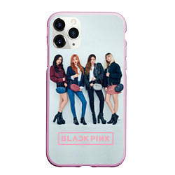 Чехол iPhone 11 Pro матовый Blackpink Squad, цвет: 3D-розовый