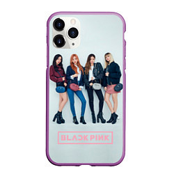 Чехол iPhone 11 Pro матовый Blackpink Squad, цвет: 3D-фиолетовый