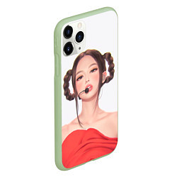 Чехол iPhone 11 Pro матовый Sweet Jannie, цвет: 3D-салатовый — фото 2