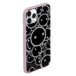 Чехол iPhone 11 Pro матовый Smile Texture, цвет: 3D-розовый — фото 2