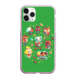 Чехол iPhone 11 Pro матовый Party Crossing, цвет: 3D-розовый