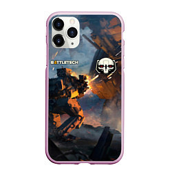 Чехол iPhone 11 Pro матовый Battletech warrior