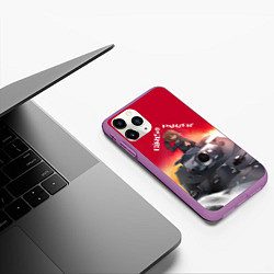 Чехол iPhone 11 Pro матовый Girls und Panzer Девушки и танки z, цвет: 3D-фиолетовый — фото 2