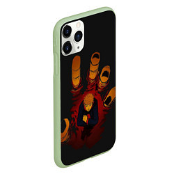 Чехол iPhone 11 Pro матовый Итадори Юдзи, цвет: 3D-салатовый — фото 2