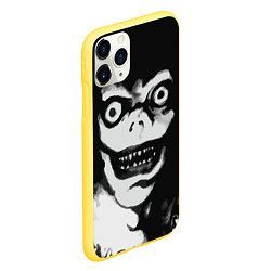 Чехол iPhone 11 Pro матовый Death Note Рюк Деад Ноте, цвет: 3D-желтый — фото 2