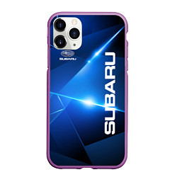 Чехол iPhone 11 Pro матовый Subaru, цвет: 3D-фиолетовый