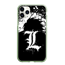 Чехол iPhone 11 Pro матовый Death Note брызги краски