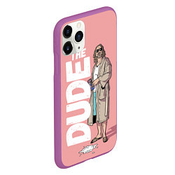 Чехол iPhone 11 Pro матовый The Real Dude, цвет: 3D-фиолетовый — фото 2