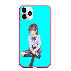 Чехол iPhone 11 Pro матовый Anime girl