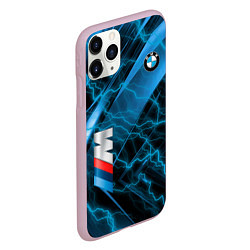 Чехол iPhone 11 Pro матовый BMW, цвет: 3D-розовый — фото 2