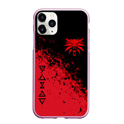 Чехол iPhone 11 Pro матовый THE WITCHER 3, цвет: 3D-розовый