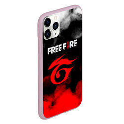 Чехол iPhone 11 Pro матовый Free Fire ? Фри Фаер, цвет: 3D-розовый — фото 2