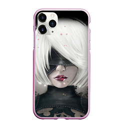 Чехол iPhone 11 Pro матовый YoRHa Nier Z, цвет: 3D-розовый