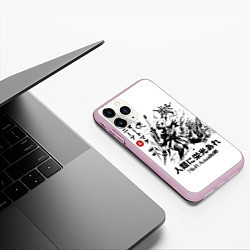 Чехол iPhone 11 Pro матовый Nier: Automata, цвет: 3D-розовый — фото 2