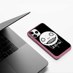 Чехол iPhone 11 Pro матовый Emil Nier: Automata, цвет: 3D-малиновый — фото 2