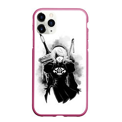 Чехол iPhone 11 Pro матовый 2B Nier Automata