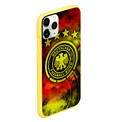Чехол iPhone 11 Pro матовый Сборная Германии, цвет: 3D-желтый — фото 2