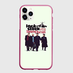 Чехол iPhone 11 Pro матовый Карты, деньги, 2 ствола, цвет: 3D-малиновый