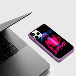 Чехол iPhone 11 Pro матовый DRIVE, цвет: 3D-фиолетовый — фото 2