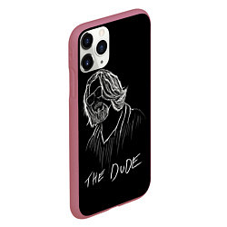 Чехол iPhone 11 Pro матовый THE DUDE Большой Лебовски, цвет: 3D-малиновый — фото 2