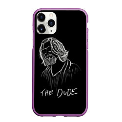 Чехол iPhone 11 Pro матовый THE DUDE Большой Лебовски, цвет: 3D-фиолетовый