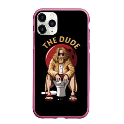 Чехол iPhone 11 Pro матовый THE DUDE Big Lebowski, цвет: 3D-малиновый