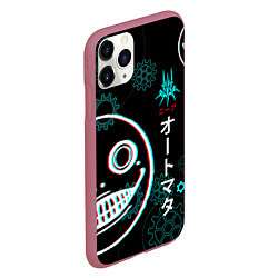 Чехол iPhone 11 Pro матовый Nier: Automata, цвет: 3D-малиновый — фото 2
