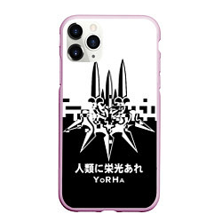 Чехол iPhone 11 Pro матовый YoRHa, Nier: Automata, цвет: 3D-розовый