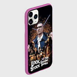 Чехол iPhone 11 Pro матовый Карты, деньги, два ствола, цвет: 3D-фиолетовый — фото 2