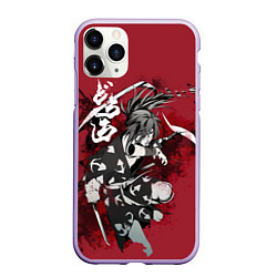 Чехол iPhone 11 Pro матовый Dororo ronin, цвет: 3D-светло-сиреневый