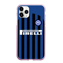 Чехол iPhone 11 Pro матовый INTER MILAN, цвет: 3D-розовый