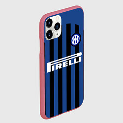 Чехол iPhone 11 Pro матовый INTER MILAN, цвет: 3D-малиновый — фото 2