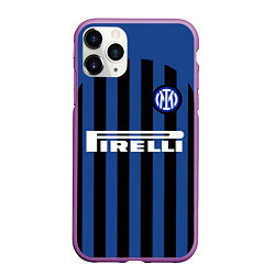 Чехол iPhone 11 Pro матовый INTER MILAN, цвет: 3D-фиолетовый