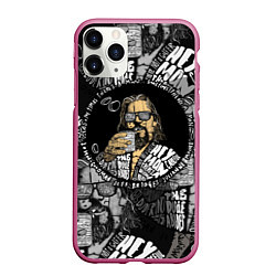 Чехол iPhone 11 Pro матовый The Big Lebowski, цвет: 3D-малиновый