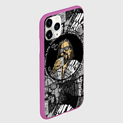 Чехол iPhone 11 Pro матовый The Big Lebowski, цвет: 3D-фиолетовый — фото 2