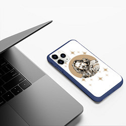 Чехол iPhone 11 Pro матовый Большой Лебовский, цвет: 3D-тёмно-синий — фото 2
