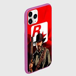 Чехол iPhone 11 Pro матовый ROCK STAR GAME, цвет: 3D-фиолетовый — фото 2