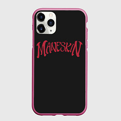 Чехол iPhone 11 Pro матовый Maneskin Inscription, цвет: 3D-малиновый