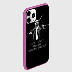 Чехол iPhone 11 Pro матовый Карты Деньги 2 Ствола Боевик, цвет: 3D-фиолетовый — фото 2