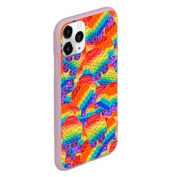 Чехол iPhone 11 Pro матовый Pop it Among Us, цвет: 3D-розовый — фото 2