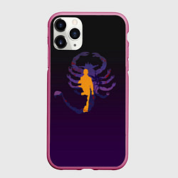 Чехол iPhone 11 Pro матовый Drive - Retrowave, цвет: 3D-малиновый