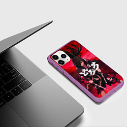 Чехол iPhone 11 Pro матовый Dororo Poster Дороро Постер Z, цвет: 3D-фиолетовый — фото 2