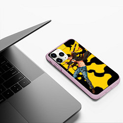 Чехол iPhone 11 Pro матовый Трафальгар Ло из One Piece, цвет: 3D-розовый — фото 2