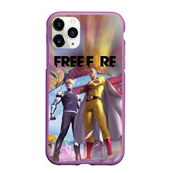 Чехол iPhone 11 Pro матовый FREEFIRE САЙТАМА Z, цвет: 3D-фиолетовый