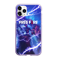 Чехол iPhone 11 Pro матовый FREEFIRE КОРОЛЕВСКАЯ БИТВА Z, цвет: 3D-светло-сиреневый