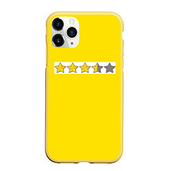 Чехол iPhone 11 Pro матовый Криминал, цвет: 3D-желтый