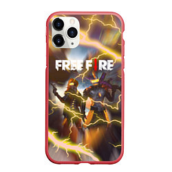 Чехол iPhone 11 Pro матовый FREEFIRE ФРИФАЕР Z, цвет: 3D-красный