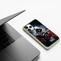 Чехол iPhone 11 Pro матовый Assassins Creed 4: Black Flag, цвет: 3D-салатовый — фото 2