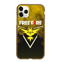 Чехол iPhone 11 Pro матовый FREEFIRE YELLOW SMOKE Z, цвет: 3D-коричневый