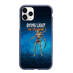 Чехол iPhone 11 Pro матовый Dying light Мутант, цвет: 3D-серый